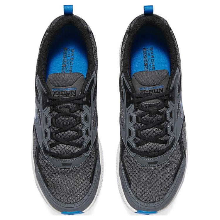 Skechers Go Comfortable Versatile Low-Top Casual Running Shoes Men Sneaker Gray Black 220034-CCBK