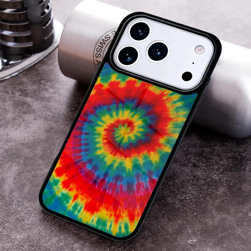 Colorful Tie Dye Rainbow Phone Case For iPhone 17 16 15 14 13 12 11 Pro Max Plus 17Air Soft Silicone Cover