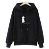 Factory direct sales hooded fleece sweater women's 2019 autumn and winter Korean version loose women's tops versatile trend students