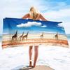 Giraffe Tier Serie Meeresurlaub Strandtuch Schwimmbad Badetuch Sporttuch