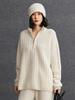 Soft Cashmere Women's Loose Half-Zip Pullover Knit Sweater - Autumn/Winter 2026 Collection