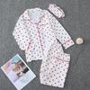 Parent-Child Matching Cotton Pajamas Set - Women's Tank Top & Shorts with Children's 7-Piece Homewear.