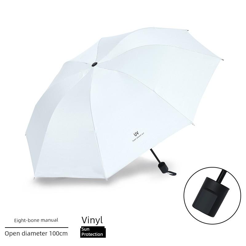Extra-Large Foldable Rain Umbrella for Home Use, Enlarged, Thickened, Reinforced, Suitable for Three People, Dual-Use for Sun and Rain, Sun