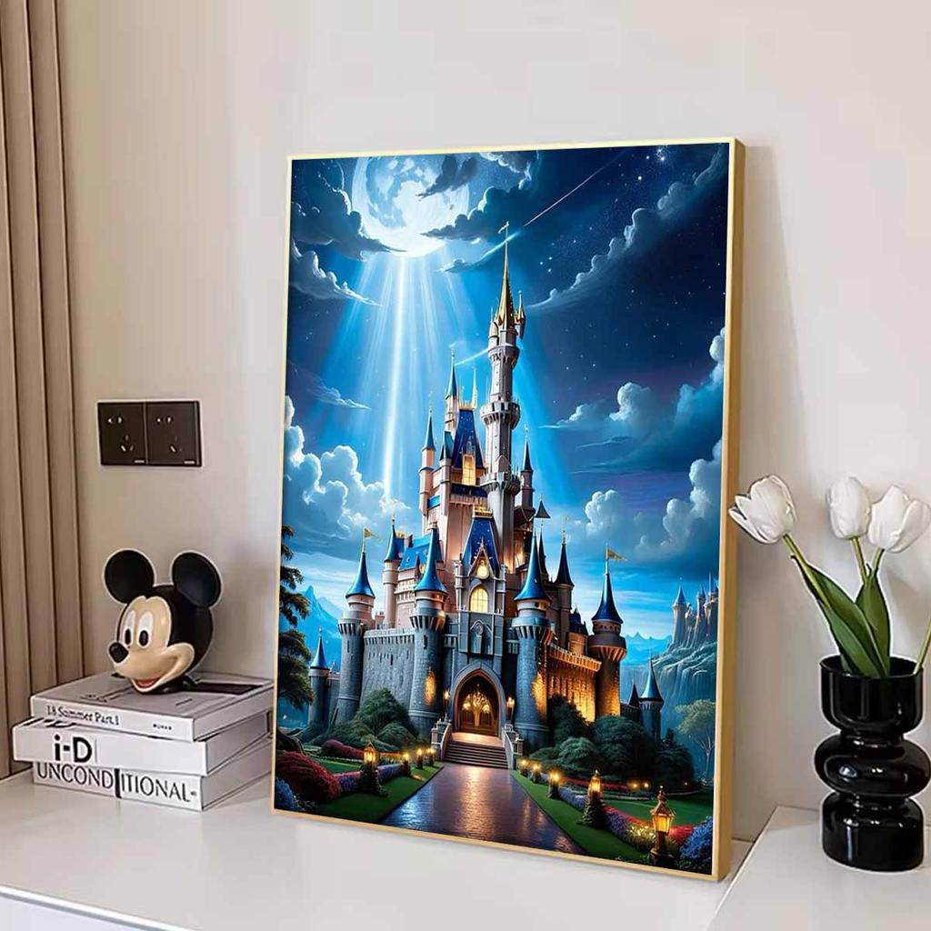 DIY Diamond Painting Castle Cross Stitch Kit Mosaic Art Diamond Painting Full Circle Diamond Home Decoration