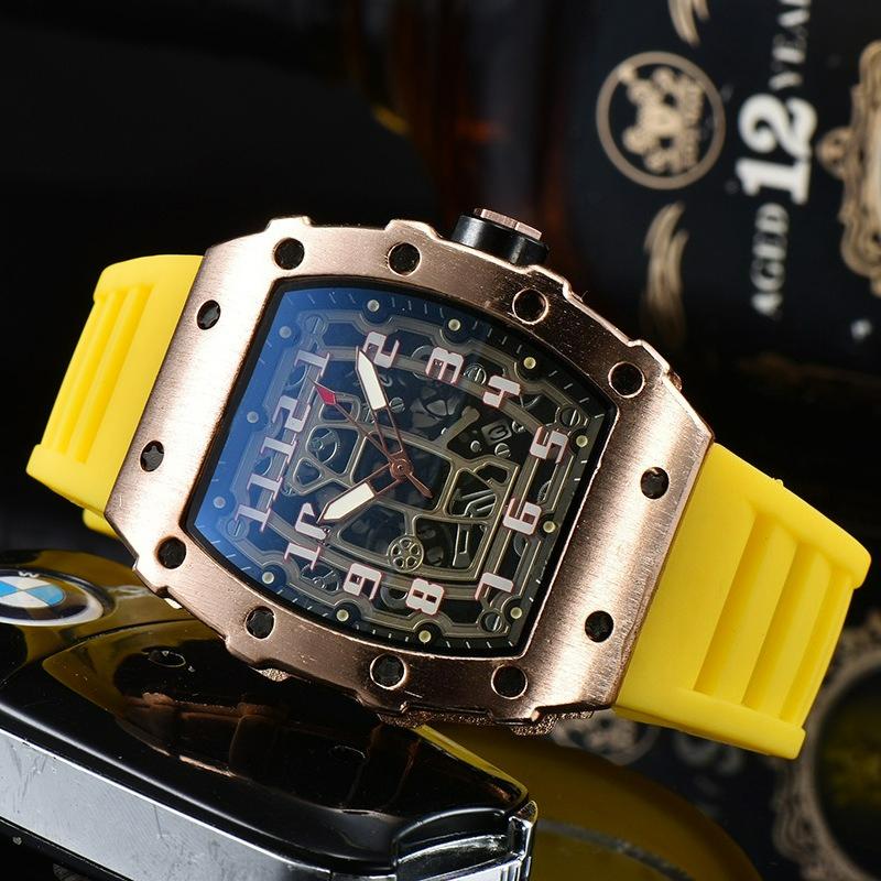 New Hollow Non-mechanical Pointer Single Calendar Unisex Quartz Watch Barrel Watch