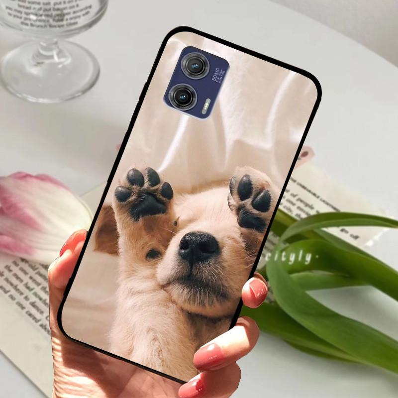 For Motorola Edge 50 Fusion Cases Animal Painted Soft Silicone Phone Cases for Moto Edge 50 Fusion Back Covers Coque Bumper