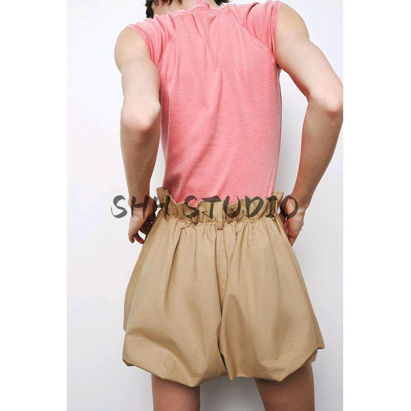 Spring New Women's Clothing Casual Puffy Pants Foot Cotton Blended Mid-Waist Balloon Version Shorts 2712737