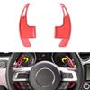 2x Red Steering Wheel Shift Paddle Shifter Trim Cover For Ford Mustang 2015-