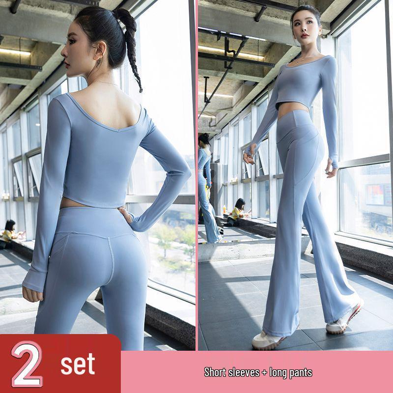Women s Autumn/Winter Yoga Suit: High Waist, Slimming, Quick-Dry, Micro Flare Professional Training Pants L