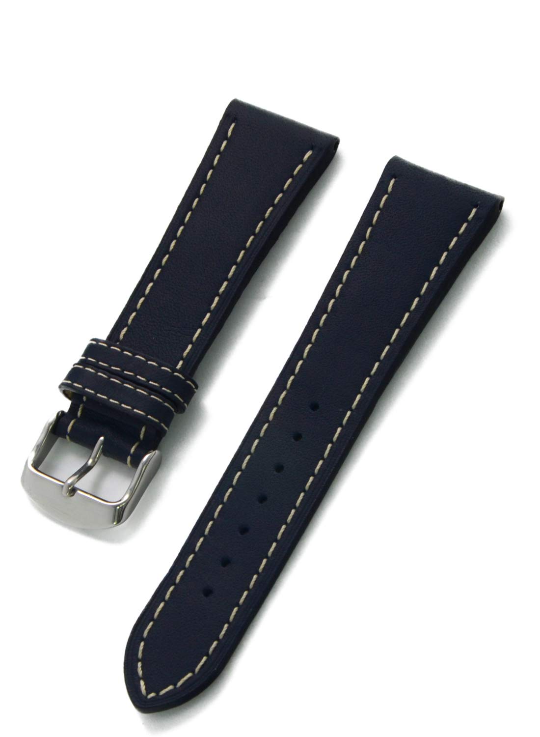 

CASSIS Calfskin Watch Strap, Fully Waterproof, NURNBERG, 24mm, Navy Blue, with Replacement Tool, U1105087061024