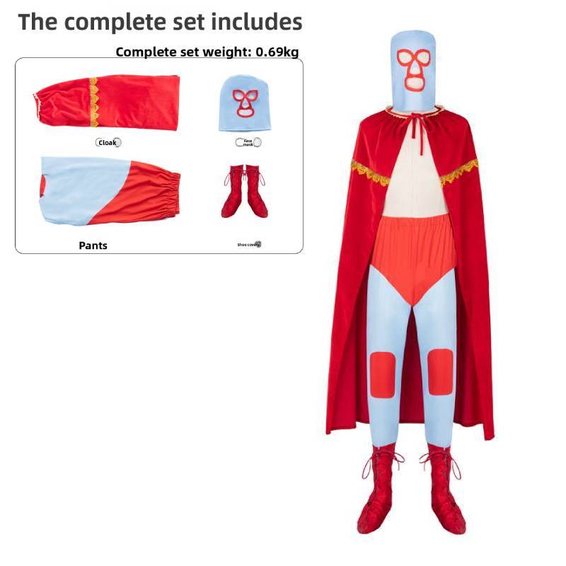 Movie Nacho Libre Costume Cosplay Cloak For Halloween Stage Performances