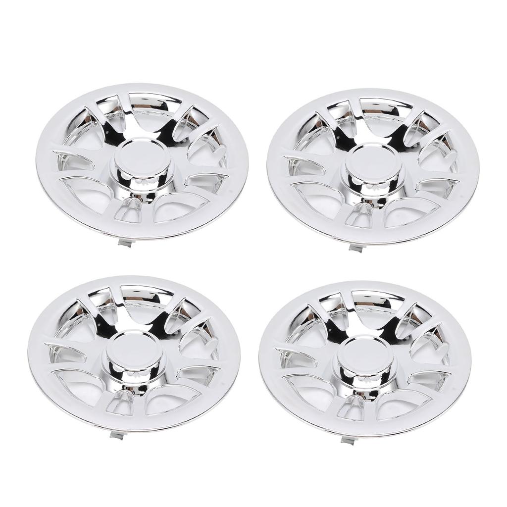 4 Pcs 8 Inch Golf Cart Hub Caps Chrome Plated Wheel Covers Rim Protector for EZ?GO Golf Cart