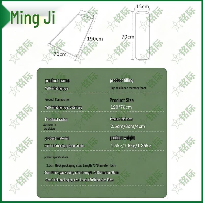 Mingji Self-Inflating Camping Sleeping Pad