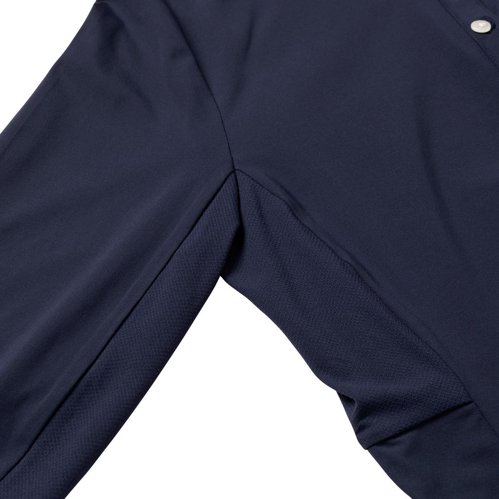 FootJoy Women's Long Sleeve Golf Shirt with Side Mesh Sun Protection, Navy, Size M (FJW-S25-S09, 34811-M)