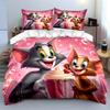 Tom and Jerry Pink Cupcake Bedding Set Bedding Set (1 Duvet Cover, 2 Pillowcases, Duvet Not Included)
