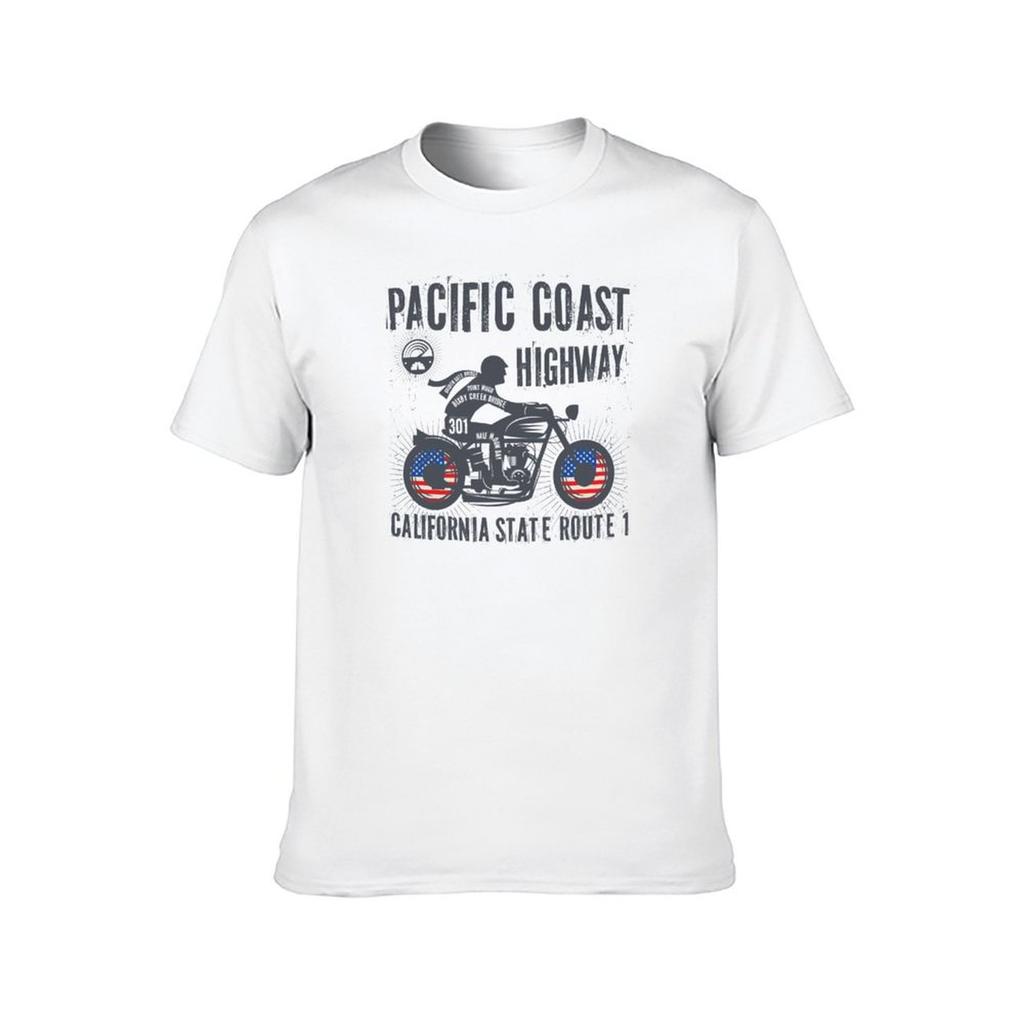 t Highway luxury Biker shirt shirts man 100% cotton Coast T-Shirt Pacific man t