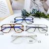 New Fashion Vintage Oversized Reading Glasses Unisex Anti Blue Rays Leoaprd Square Eyeglasses Antifatigue Computer Eyewear