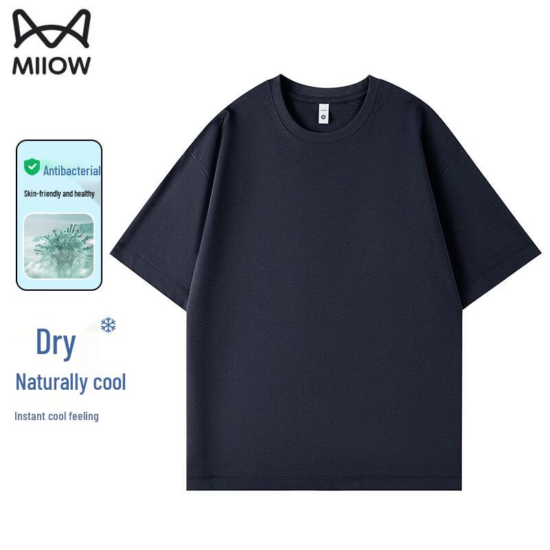 MIIOW Men s Cool Lyocell Blend Quick-Dry T-Shirt M