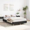 VidaXL Bed Frames Without Mattress Black 135x190 Cm Engineered Wood, Bedroom Furniture, Slatted Base, Double Bed, Bed, 861067