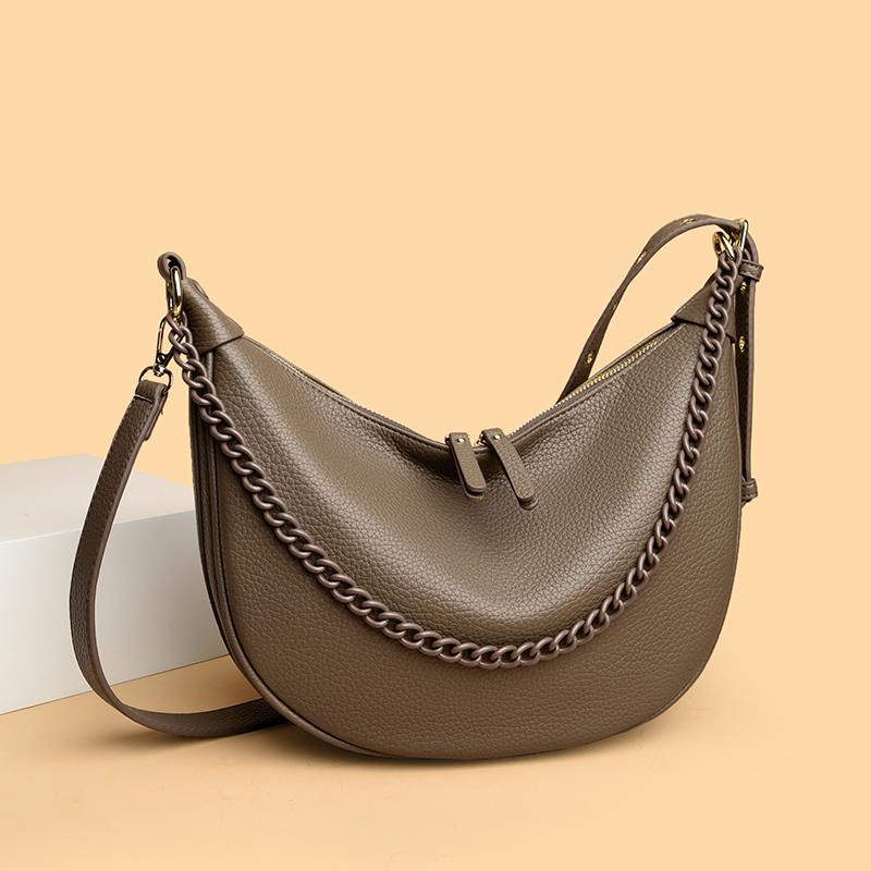 2026 Genuine Brand Luxury Women Tote Bag Designer Retro Soft Leather Shoulder Crossbody Bag Fashion Chain Solid Color Sac A Main