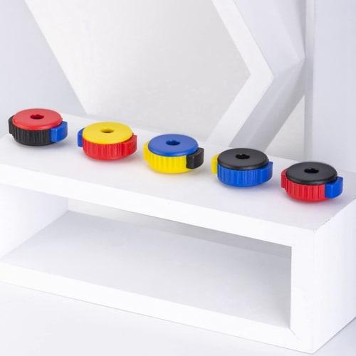 Muxcksa 10-Piece Drum Quick Set Cymbal Mate Quick Release Drum Accessories, Mixed Colors, Easy-to-Use Push-On Design