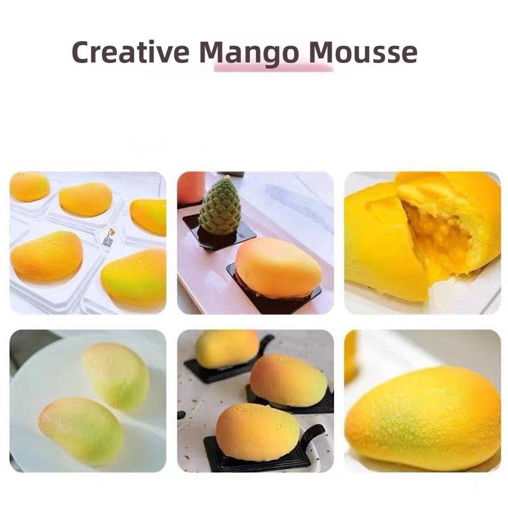 Non-stick Realistic Fruit Baking Mold 6 Cavity Silicone Cake Molds  Household