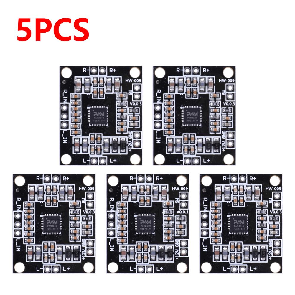

10PC/5PC 2x15W PAM8610 Power Amplifier Board Digital Audio Power Amplifier Board Class D Dual Channel Stereo Voice Sound Module