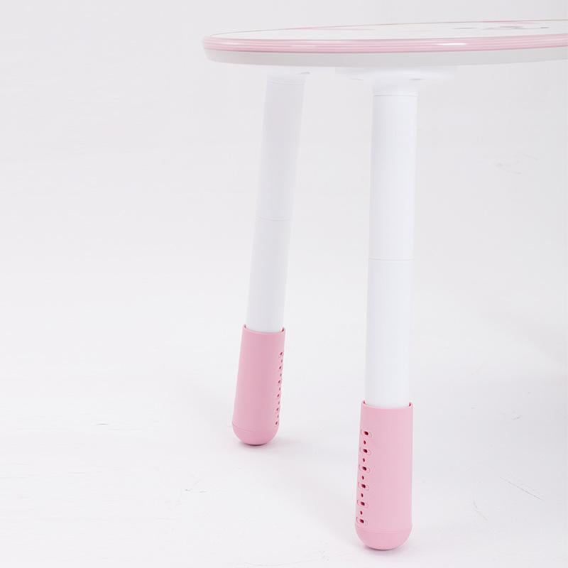 Mesa Cuadrada Ajustable Nancy para Niños con Patas Elevables y Barra Elevadora