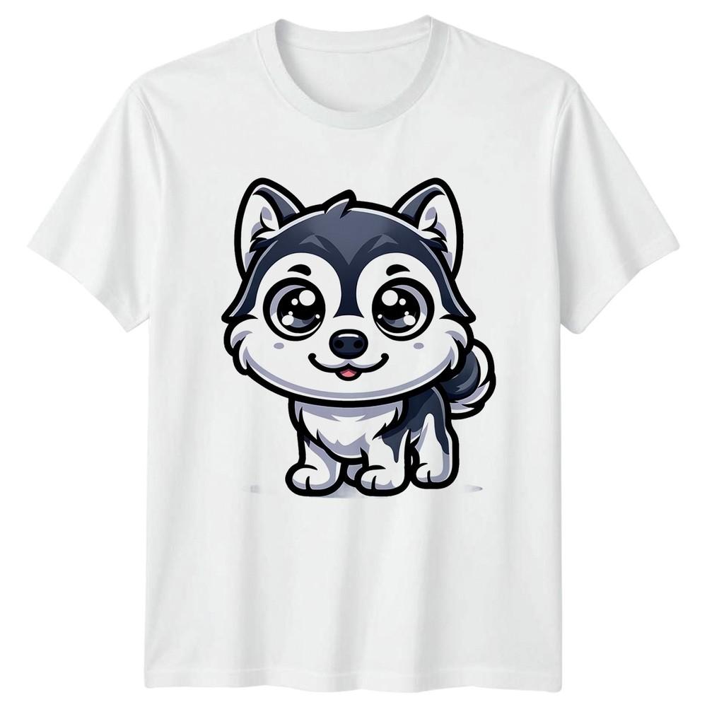 Cute Husky Puppy Dog Animals Unisexs TShirt Unisexs Tee Graphic Unisex Pet Lover S