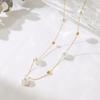 Summer Pearl Gypsy Necklace Titanium Steel Necklace Does Not Fade Temperament Super Immortal Necklace