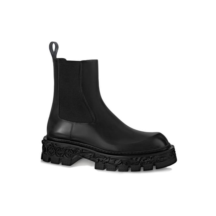 Louis Vuitton Lv Baroque Chelsea Boots 'Black' 1AAHB9