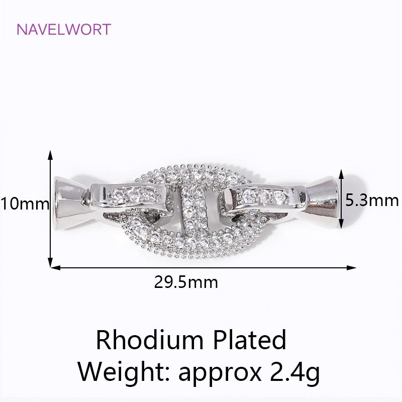 18K Gold Plated Brass Connector Clasps For Jewelry Making,Locks For Jewelry,Fasteners For Bracelets,DIY Jewelry Accessories