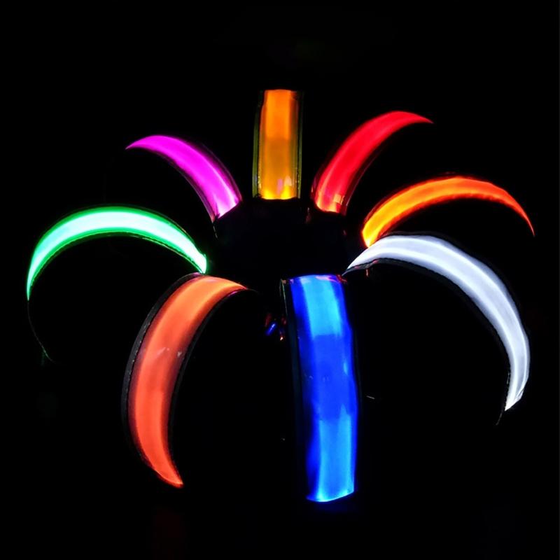 LED Light Armband Wristband Glows Bracelets for Night Running, Walking, Cycling
