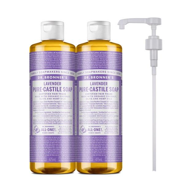 

Доктор. Bronus Lavender Pure Castil Soap Моющее очищающее средство для тела 475 мл x 2 + помпа, 1 комплект корейской косметики