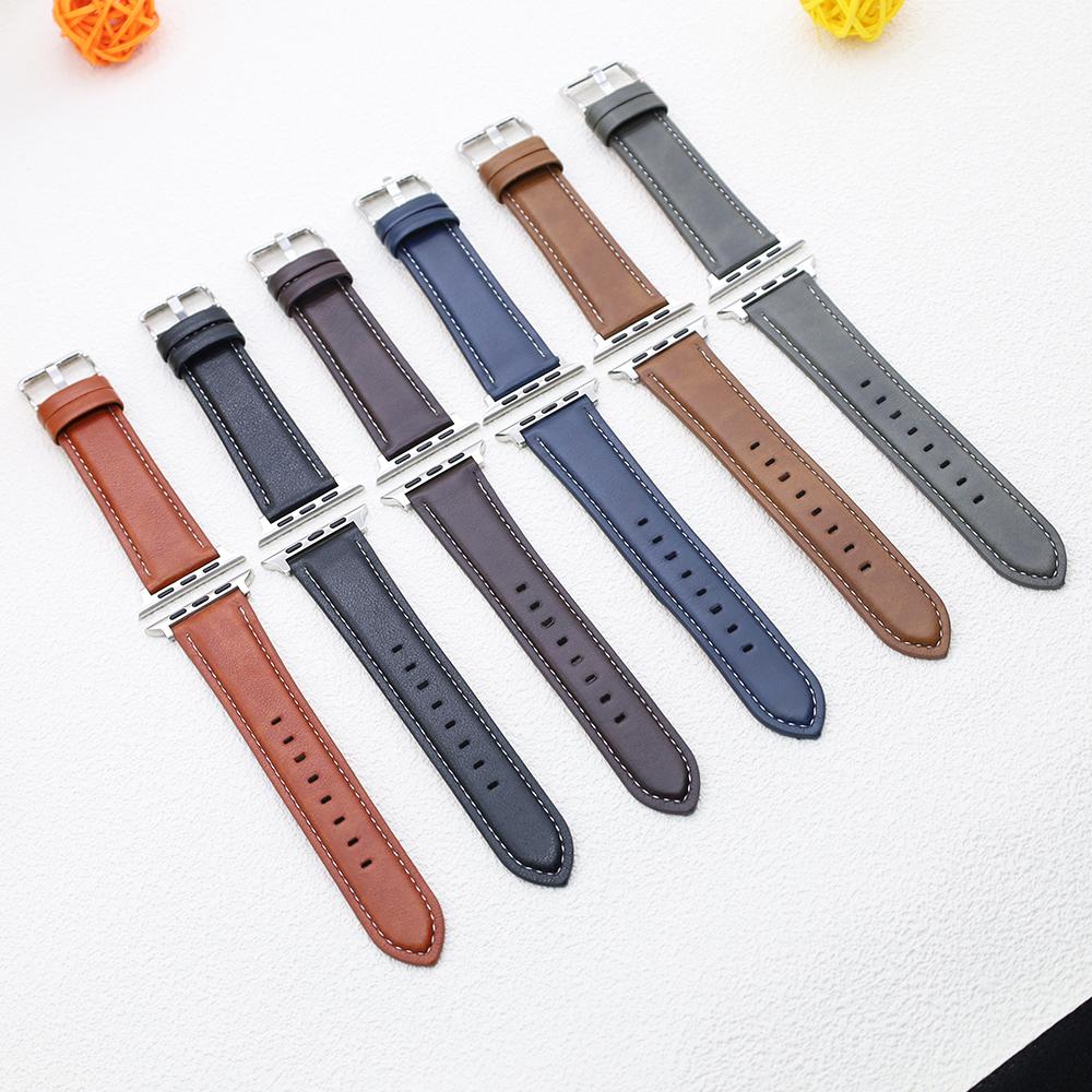 Kožený řemínek pro Apple Watch 44mm 40mm 45mm 41mm 42mm 38mm 49mm 46mm náramek iwatch series10 Ultra 2 9 SE 8 7 6 5 4