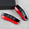 Compatible Key Shell for Porsche Cayenne, Macan, 718, Taycan, 911, Panamera - Red/White Mix