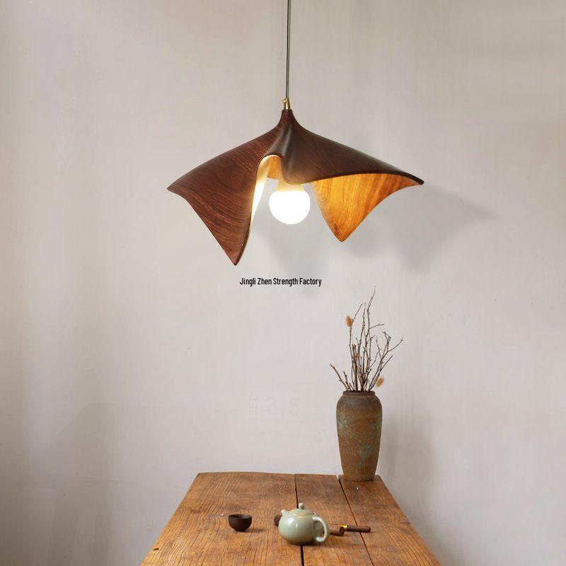 Wabi-Sabi Retro Pendant Light: Japanese Vintage Style for Dining, Bedroom, or Study