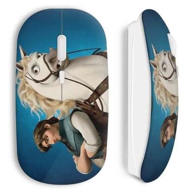 Souris Sans Fil - MANIACASE - Fynn Raiponce - Clé USB Wifi Incluse - Compatible Mac Et PC - Couleur Bleu