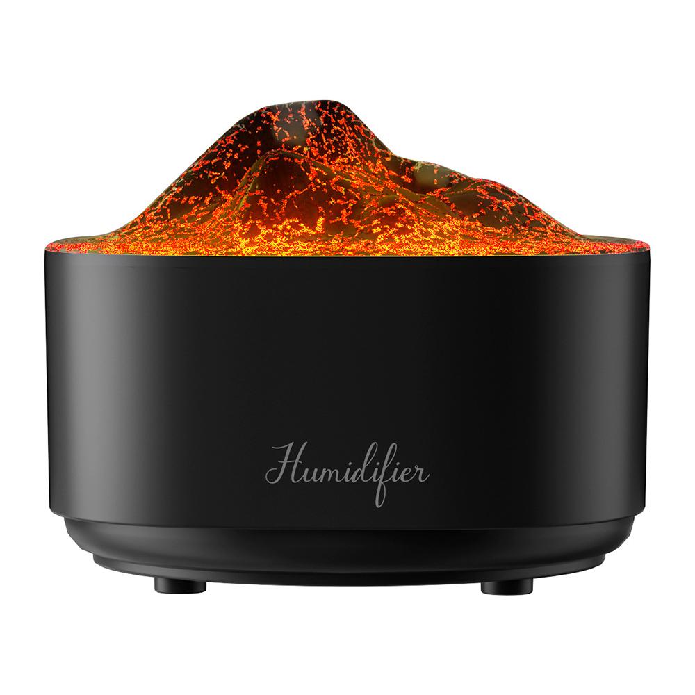 Simulated Volcano Nano Mist Humidifier 1500ml Water Tank Aroma Diffuser with Atmosphere Light A