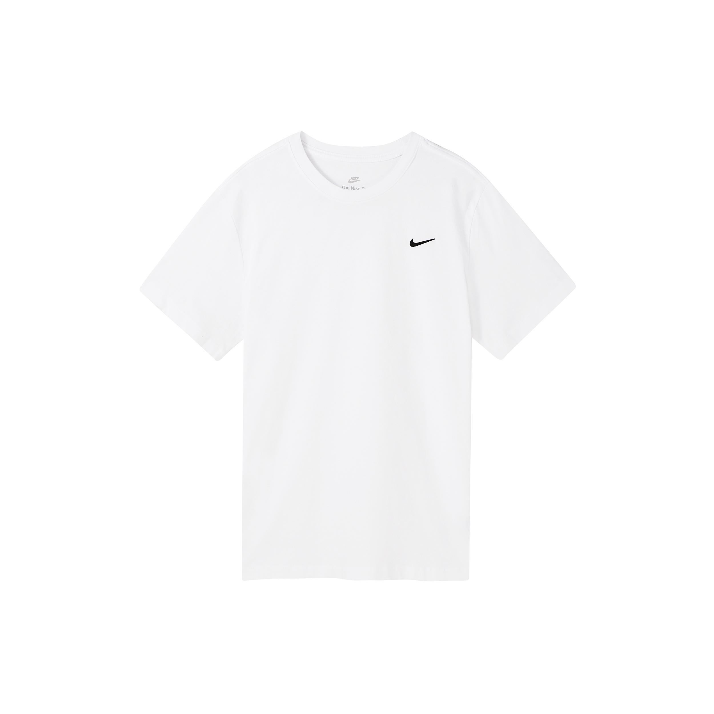 

New Nike Sportswear Men s Embroidered Logo Print Crewneck T Shirt White BV0508-100 XXL