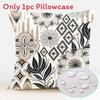 Polyester Waterproof Pillow Cover With Floral Pattern For Living Room Decor