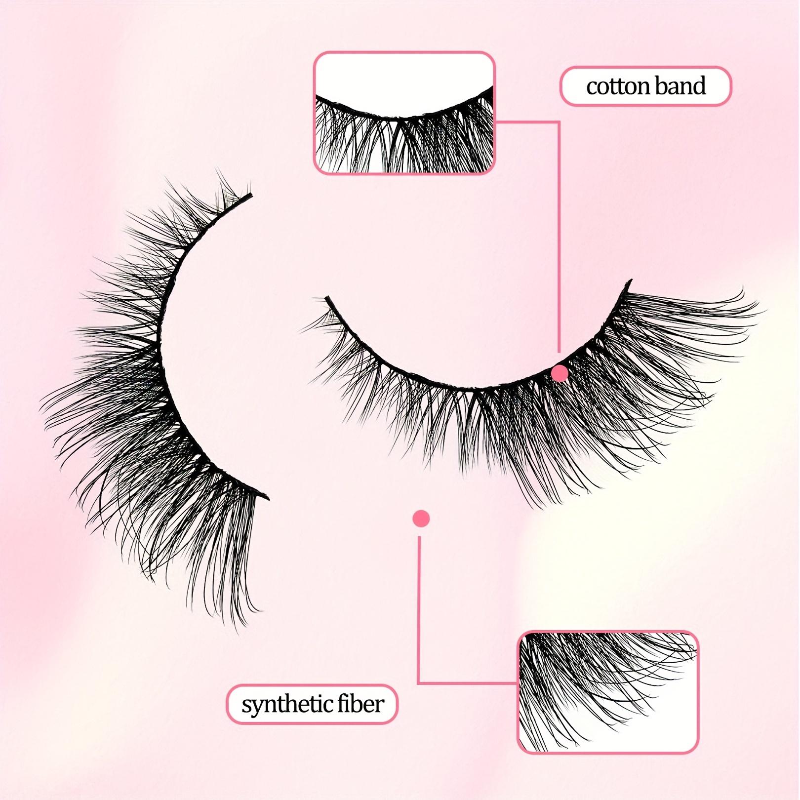 5 пар длинных пушистых ресниц «кошачий глаз» — натуральные универсальные накладные — фото 10