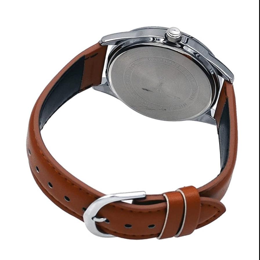 Casio Men's Leather Band Wrist Watch 2 Colors (MTP-V005L-2B4U/MTP-V005L-1B4)