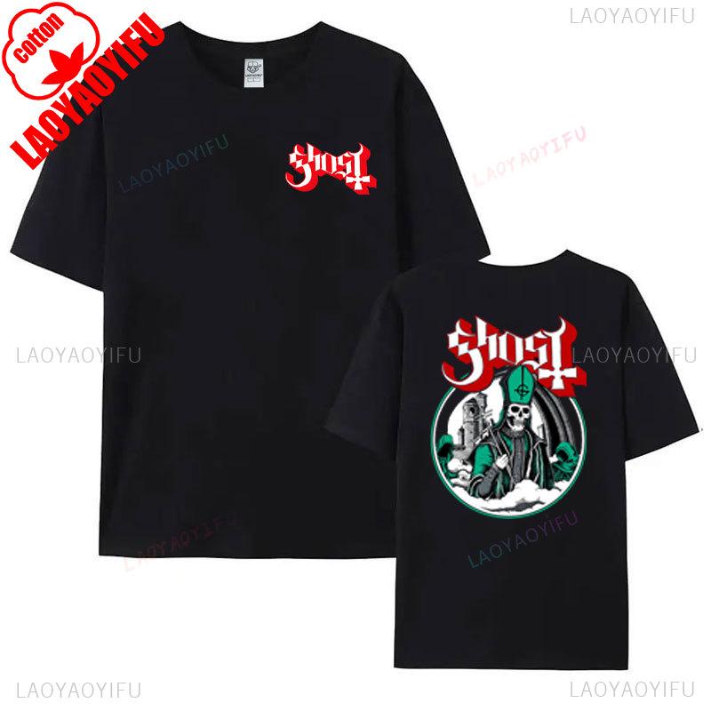 Casual Fashion Ghost of Tsushima Als Heavy Metal Band Musik Parodie Schwarzes T-Shirt Unisex Baumwolle Streetwear Hipster Ropa Hombre