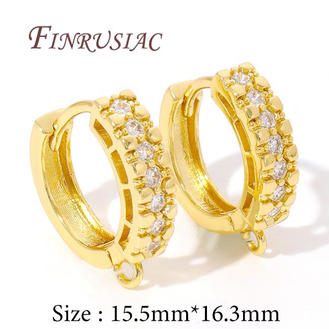 

1/2 пары Застежки Для Сережек Принадлежности Для Бижутерии Позолоченные Настоящим Золотом 18K Круглые Держатели Для Сережек, Аксессуары Для Сережек 1 pair