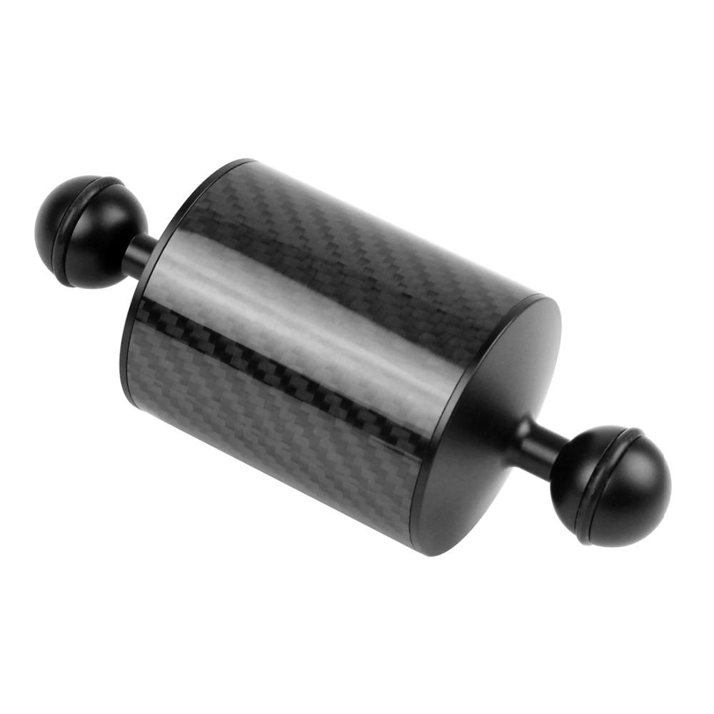 BGNing Float Buoyancy Aquatic Arm Dual Ball Floating Carbon Fiber Arm Diving Camera Underwater Diving Tray for Gopro/Smartphones
