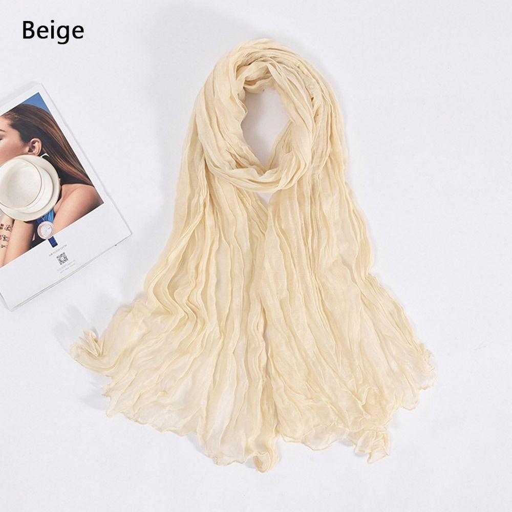 Long Shawls Sun Protection Wrap Hijab Summer Scarf  for Women Men