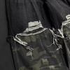 Mens Distressed Oversized Denim Pants With Camo Patchwork Loose Fit Streetwear Cargo Style