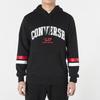 Converse Collegiate Text Pullover Hoodie Asia Sizing 'Black' Men's 10017352-A01