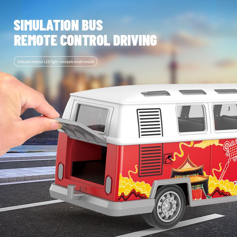 1/30 Rc Bus Remote Control Car School Bus Ambulance Tuck Tour Bus Model Double Decker Bus Electric Car Boys Toys Birthday Gifts